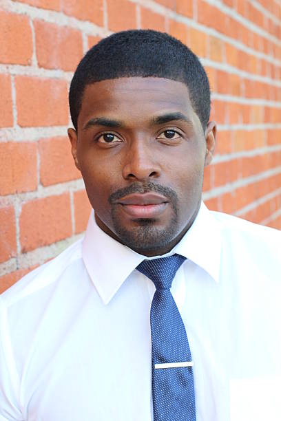 istock Young smart successful African business man 541837274