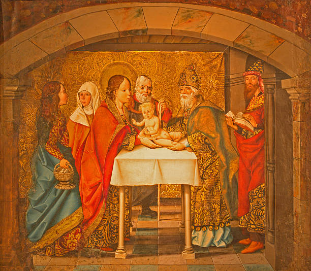 アヴィラ-絵画の 割礼 の寺院 - christo ストックフォトと画像
