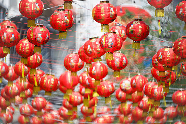 istock Lanterns in Chinese new year day , 541839200
