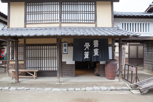 The  back of Japanese beauty in Edo perioud.the japanese old townthe japanese old townThe  back of Japanese beauty in Edo perioud.the japanese old townthe japanese old town