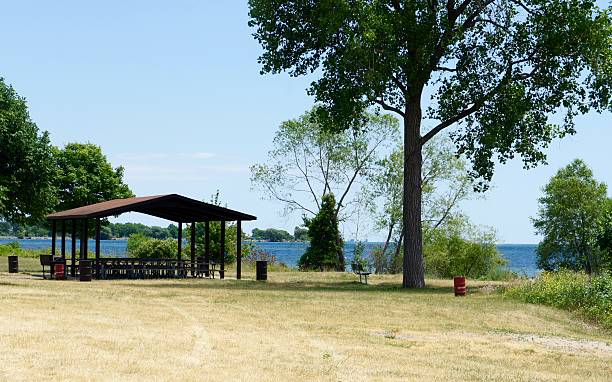istock Picnic Shelter by Lake 541841038