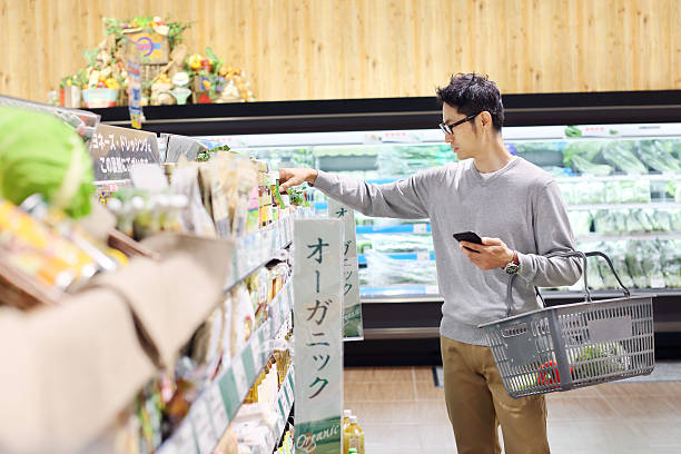 istock Mature male grocery shopping 541843458