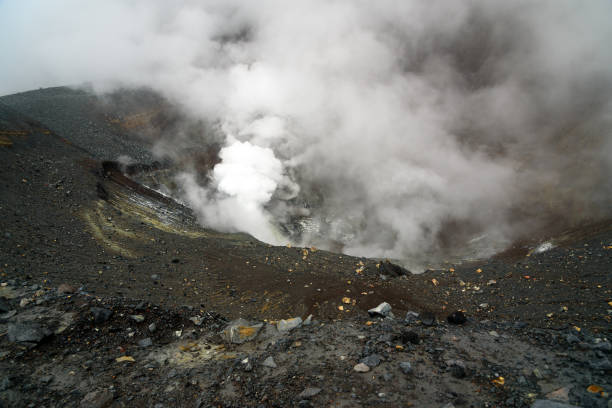 Tompaluan crater Lokon-Empung volcano. Tomohon. North Sulawesi. Indonesian
