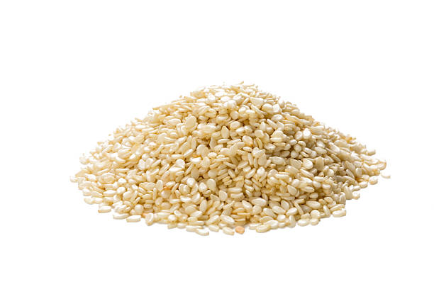 istock Dried sesame isolated on white. 541849418