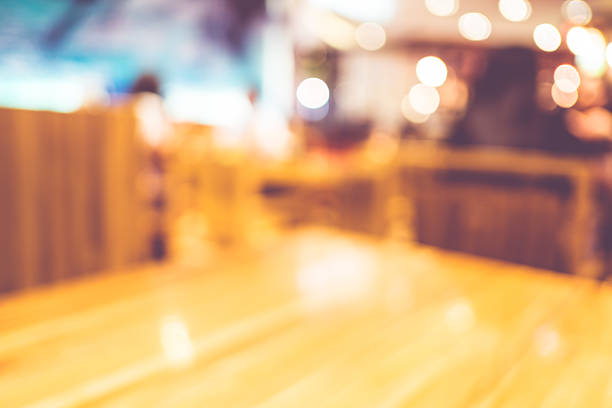 istock Blurred background,Customer dinner at restaurant with bokeh ligh 541850996