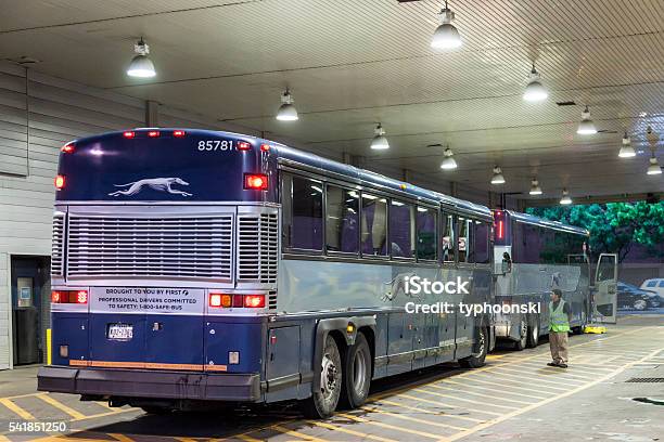 Greyhound Bus Terminal In Dallas Texas Stock Photo - Download Image Now - Greyhound Bus, Station, American Culture