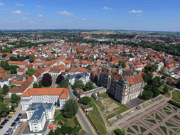istock aerial view on the castle and castle park in gustrow 541852132