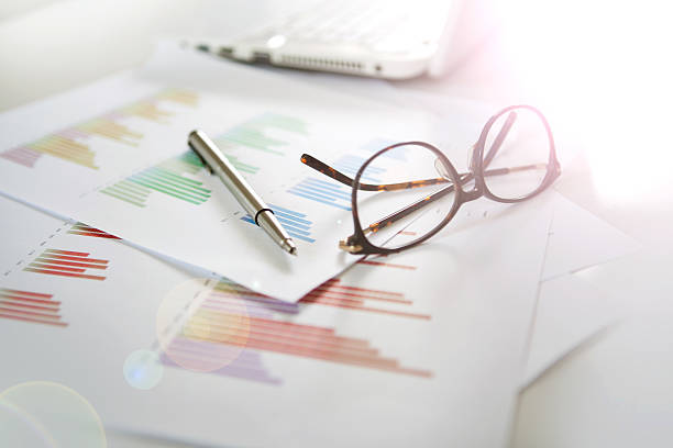 istock Investment charts with laptop 541855192