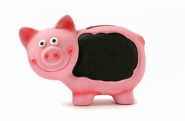 istock Pink piggy bank isolated on white background 541855270