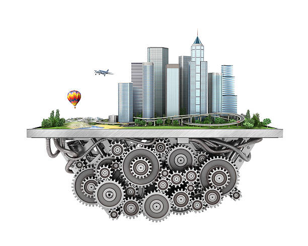 istock Concept of city. 541857888