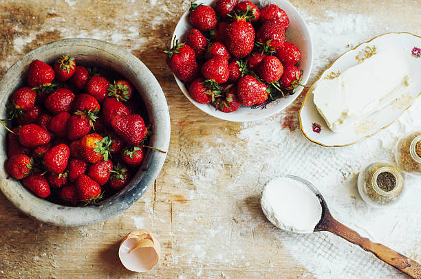 istock Cooking cake with fresh ingredients for preparing in cooking 541857992