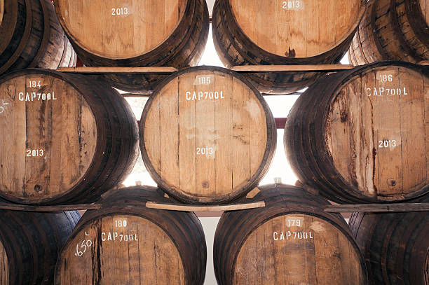 istock Madeira wine barrel in the wine cellar, Madeira island 541861742