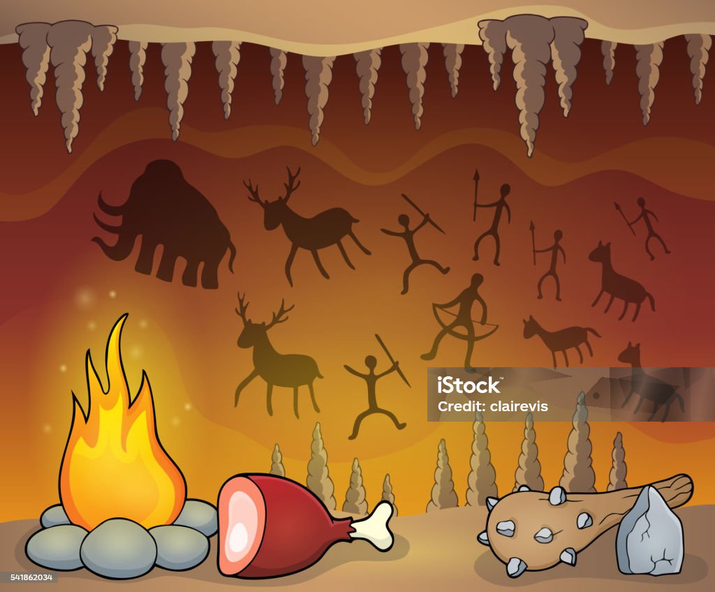 Prehistoric cave thematic image 1 Prehistoric cave thematic image 1 - eps10 vector illustration. Cave stock vector