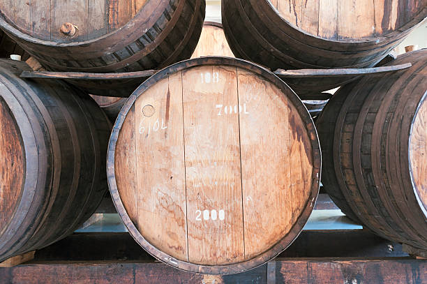 istock Madeira wine barrel in the wine cellar, Madeira island 541862154