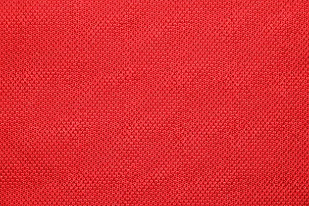 Photo of red sport cloth texture background