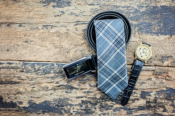 istock Watches, belts, ties for men. 541865642