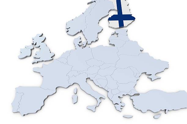 istock European map with Finland highlighted 541971204
