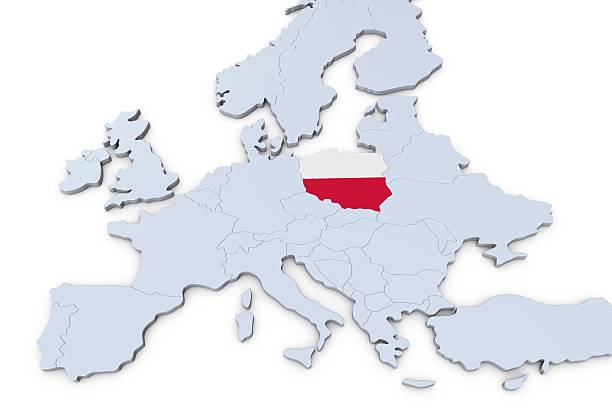 istock European map with Poland highlighted 541971588