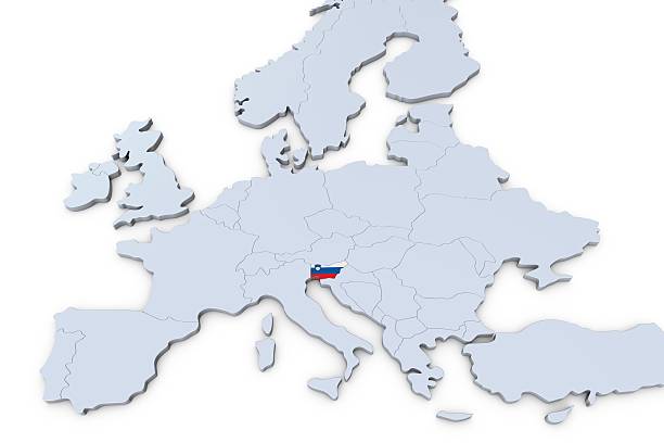 istock European map with Slovenia highlighted 541971728
