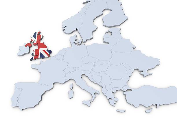 istock European map with UK highlighted 541971880