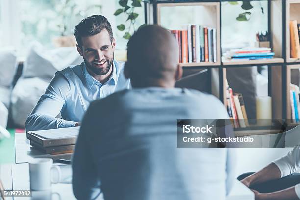 Job Interview Stock Photo - Download Image Now - Discussion, Talking, Two People