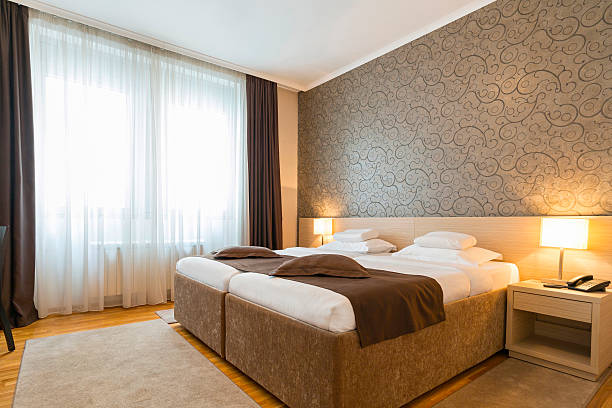 istock Interior of a modern hotel bedroom 541972512