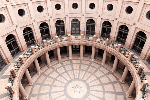 The Open-Air Rotunda at the Texas State Capitol in Austin, Texas, United States