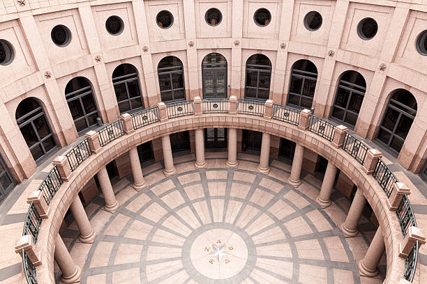 rotunda w: texas state capitol - ważne miejsce w świadomości lokalnej zdjęcia i obrazy z banku zdjęć