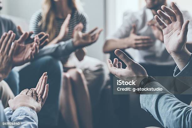 Applauding Their Success Stock Photo - Download Image Now - Congratulating, Business, Achievement