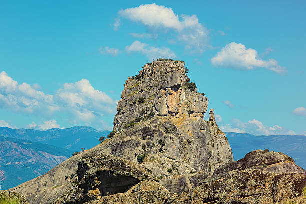 photo of the beautiful Meteora tock on the sky background