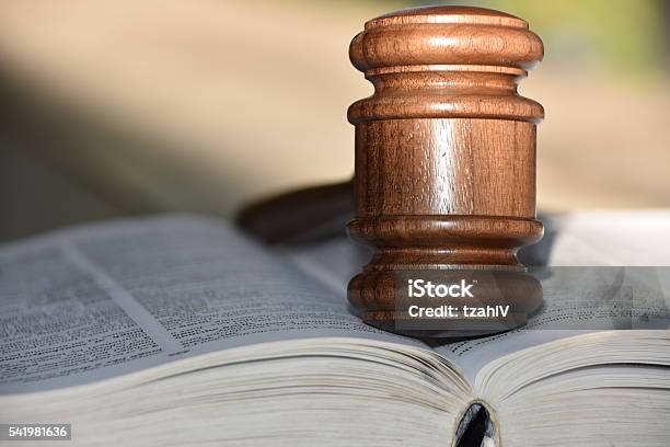 I Am The Law Stock Photo - Download Image Now - Law, Book, Hammer