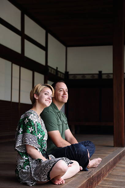 istock tourist relax in japanese temple 541981734