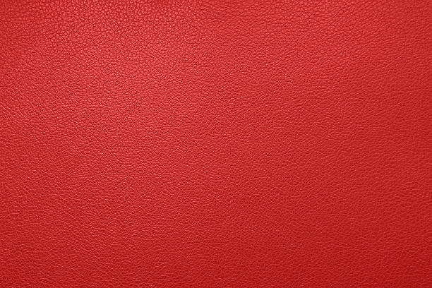 textura de cuero rojo  - piel textil fotografías e imágenes de stock