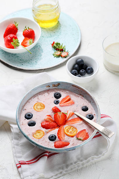 fruits smoothie in bowl