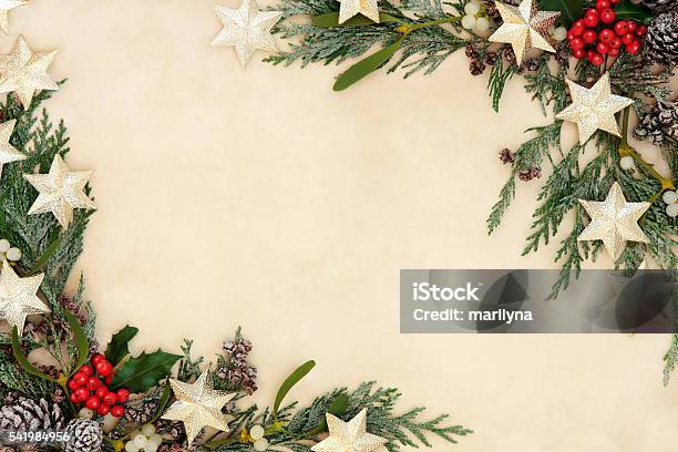 Abstract Christmas Border Stock Photo - Download Image Now - Christmas,  Invitation, Abstract - iStock