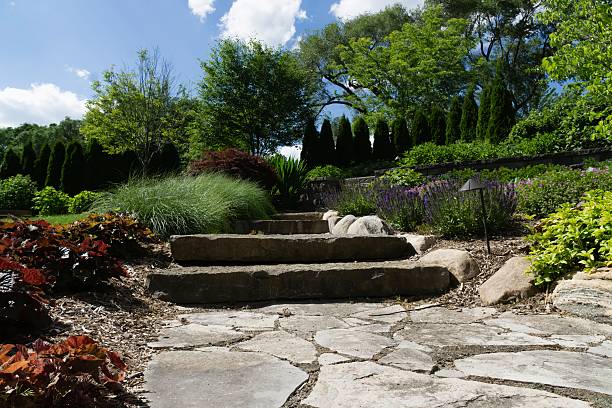 istock Professional Landscaping With Pavers and Boulders 541985930