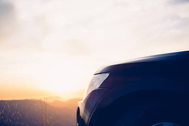 istock Car against of evening sky 541986146