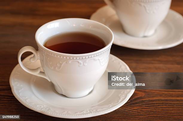 Tea In Elegant Teacup Stock Photo - Download Image Now - Antique, Backgrounds, Beauty