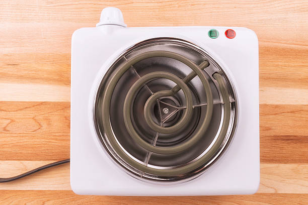 istock Electric portable stove on a heating element 541988728