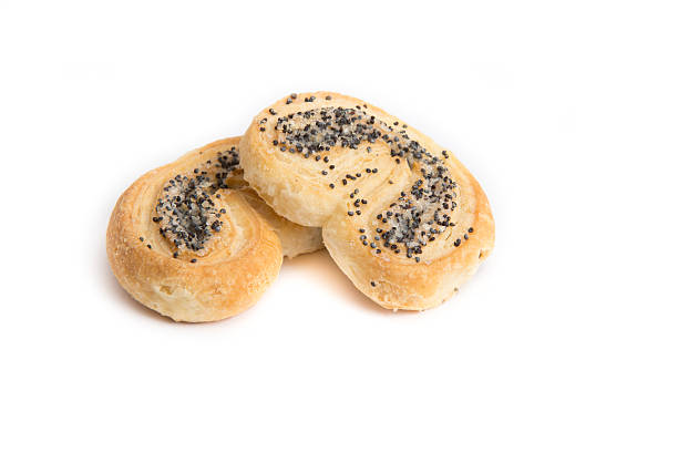 istock Baked roll with poppy seeds 541989274