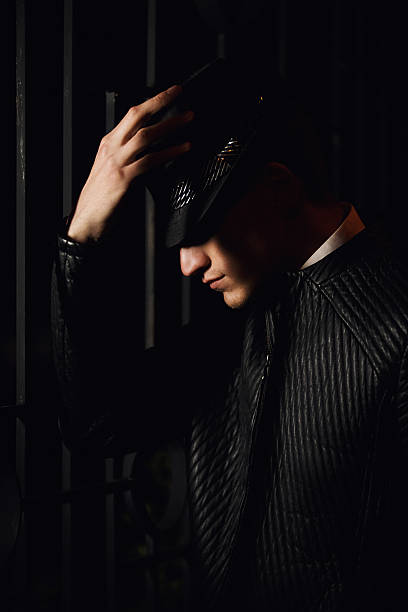 istock Man in the night city 541992536