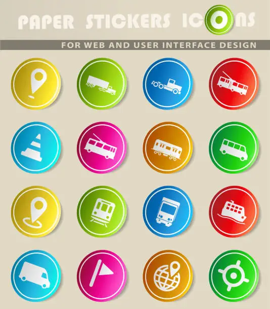 Vector illustration of Navigation simply icons