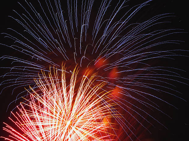 istock Colorful fireworks of various colors light up the night sky 541997664