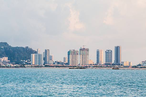 istock Cityscape, skyscraper and skyline building in George Town, Penang 541999702