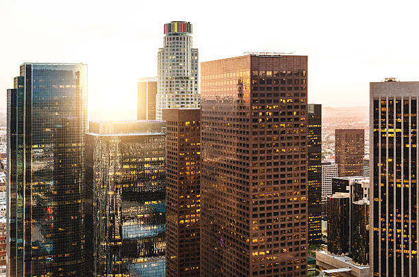 istock Los Angeles aerial view skyline 541999910