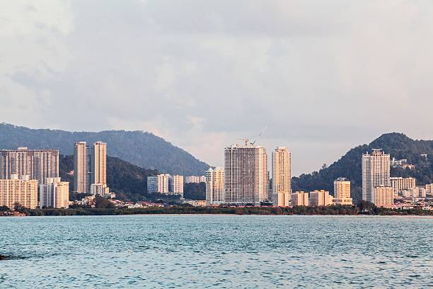 istock Cityscape, skyscraper and skyline building in George Town, Penang 542001012