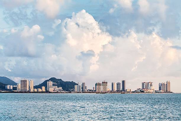 istock Cityscape, skyscraper and skyline building in George Town, Penang 542001390