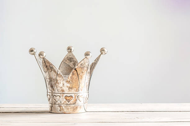 istock Princess crown on a wooden table 542004790