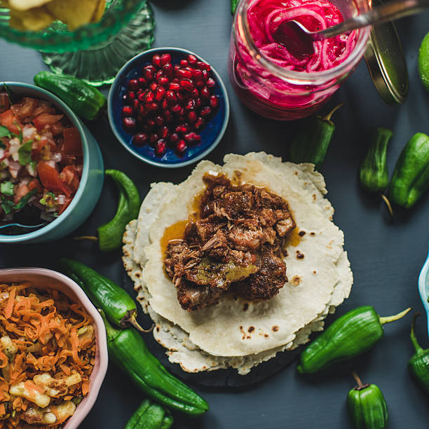 istock Mexican tex mex dinner food photography 542008214