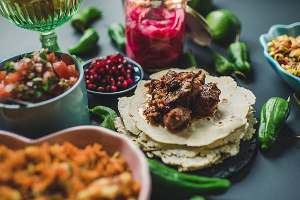 istock Mexican tex mex dinner food photography 542008422